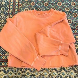 John Galt (Brandi Melville) cropped coral sweatshirt